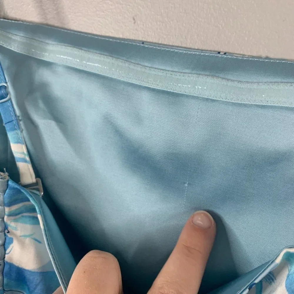 Abercrombie & Fitch Blue Floral Midi Dress - Picture 9 of 14